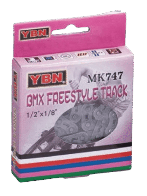 CADENA YBN SINGLE SPEED REFORZADA SILVER/GREY MK747S