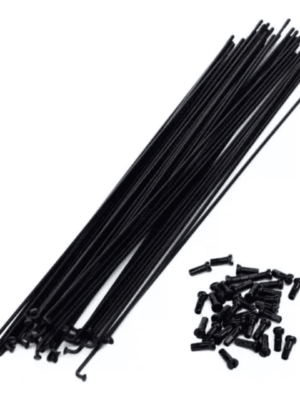 Rayos 272MM Negro / Niple Negro Bolsa 144 Unidades