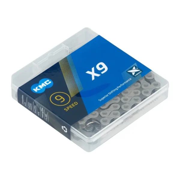 CADENA KMC X9 116L PLATA / GRIS