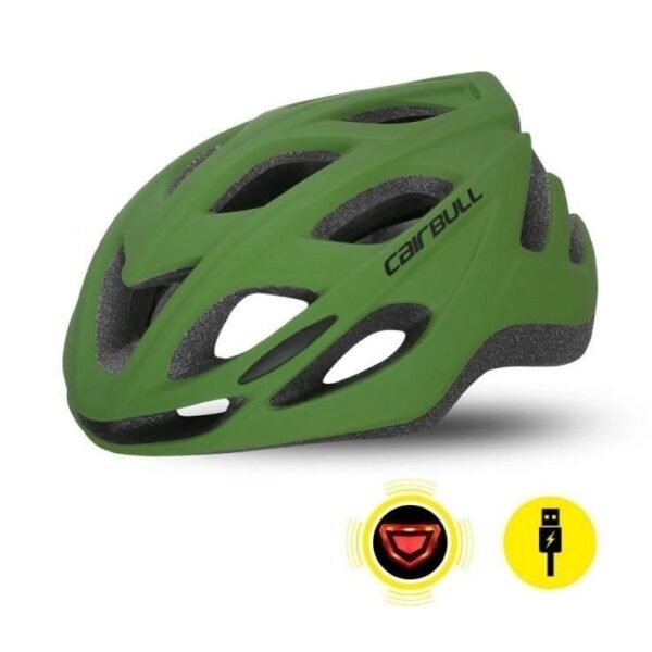 CASCO CAIRBULL RACE MASTER VERDE CON LUZ