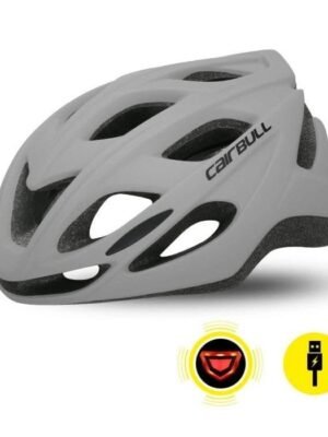 CASCO CAIRBULL RACE MASTER GRIS CON LUZ