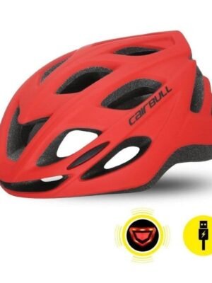 CASCO CAIRBULL RACE MASTER ROJO CON LUZ