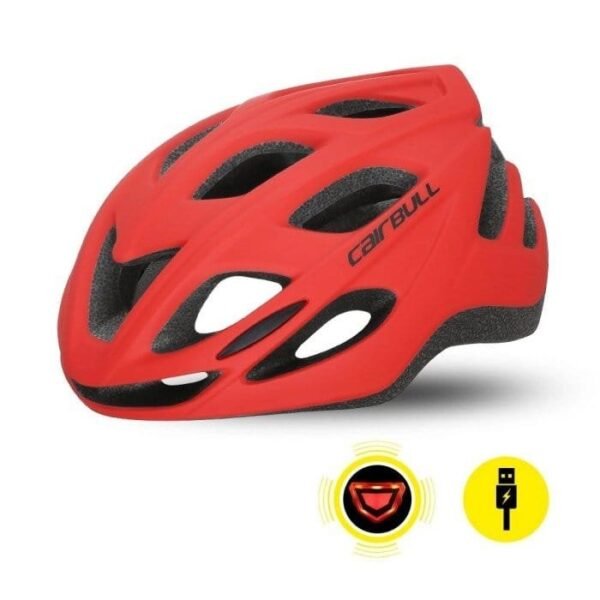 CASCO CAIRBULL RACE MASTER ROJO CON LUZ