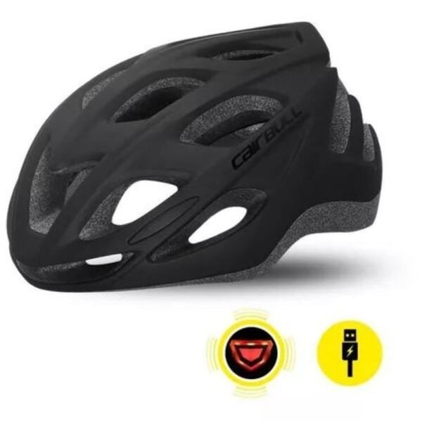 CASCO CAIRBULL RACE MASTER NEGRO CON LUZ